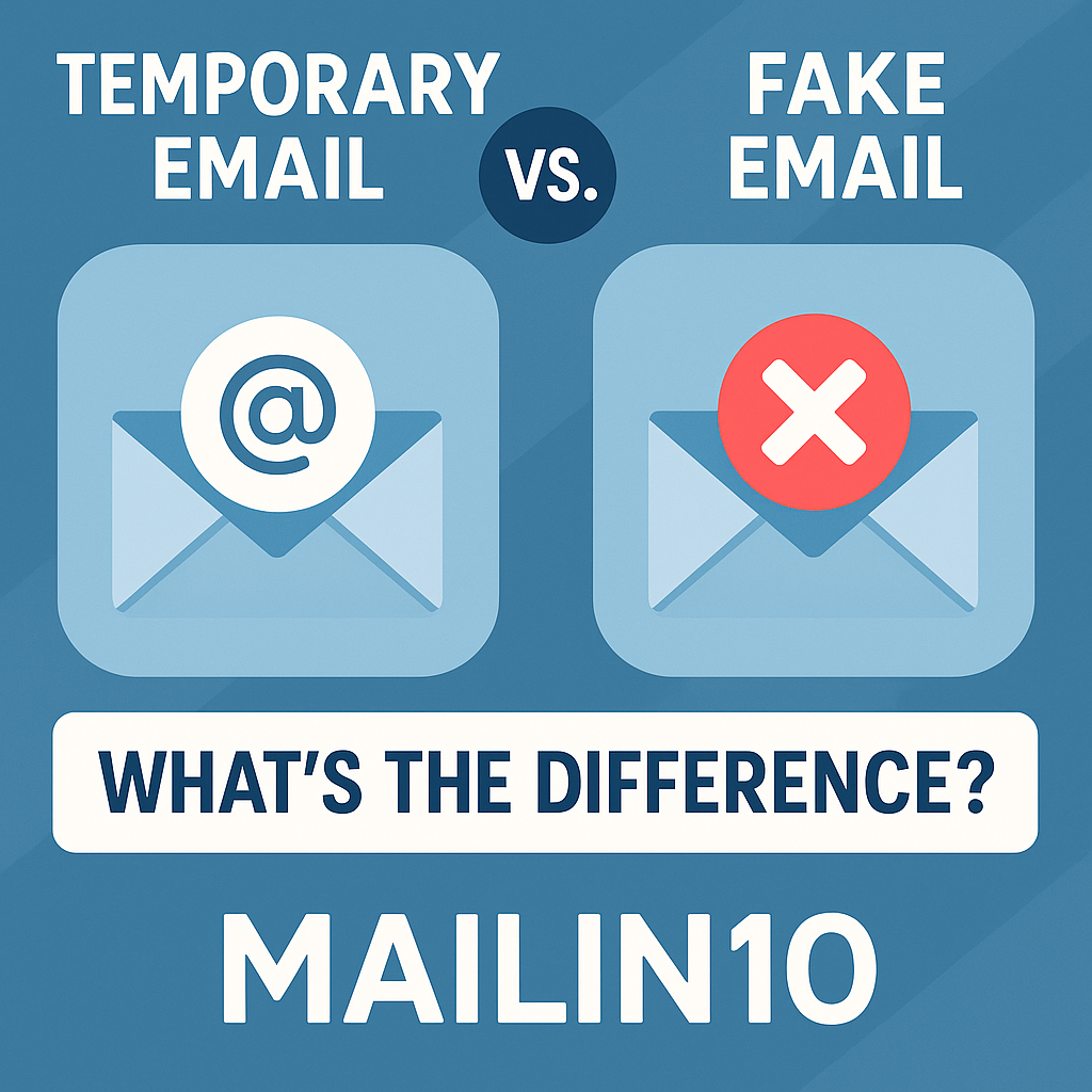 Temporary Email vs. Fake Email: What’s the Difference?